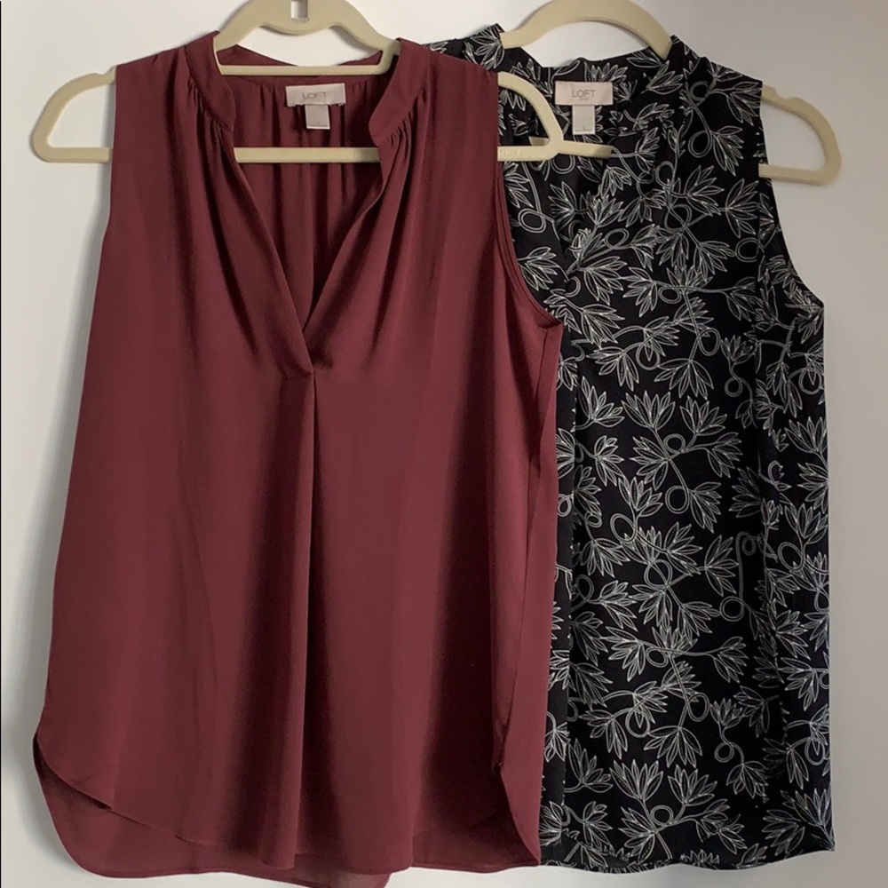 Two size small Loft blouses